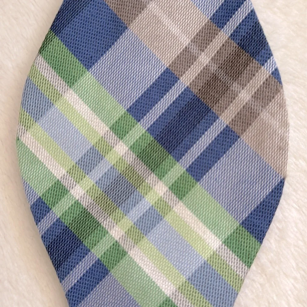 Beau Ties | Plaid Silk Bow Tie Self Tie Adjustable Hand Sewn Vermont Bow Tie - Picture 2 of 14
